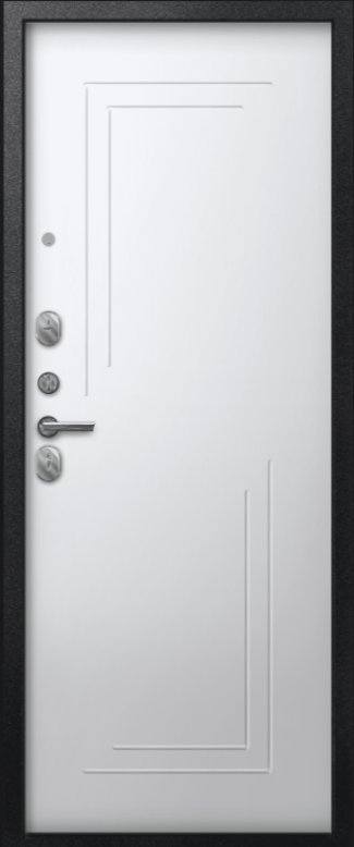 Товар Дверь A-06 черный сатин - кашемир белый DIS007336