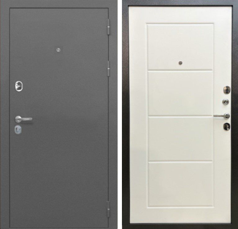 Фото Дверь MXD Союз 90мм Антик Серебро - панель Лиственница Бьянка DIS007236