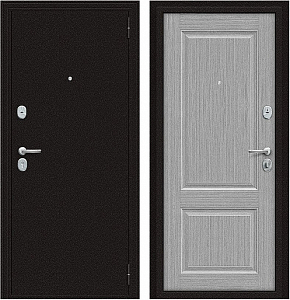 Товар Дверь Браво Optim X-2 6 см Антик Медный/Серый клен DIS007398