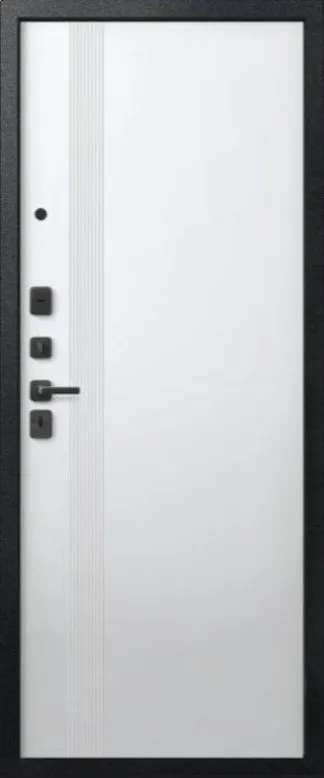 Товар Дверь V-17 Черный муар + Кашемир графит - Кашемир белый DIS007356